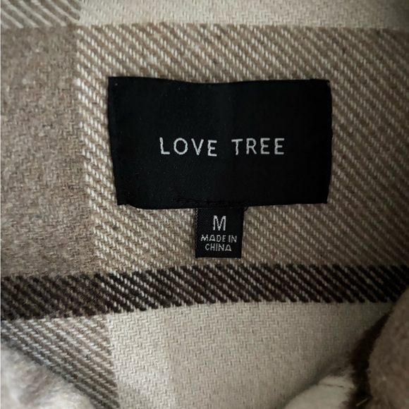 plaid cropped shacket - Picture 3 of 3